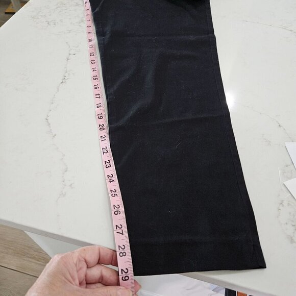 J. Jill Size 14 Stretch Cotton Spandex Straight Leg Black Pants 29" Inseam - Picture 7 of 10